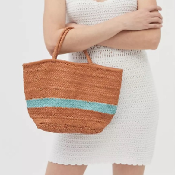 Urban Outfitters Handbags - #41 Boho Vintage Chic woven leather Urban Outfitters tote bag